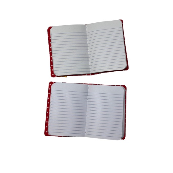 2 set of handmade quilted mini comp book notebook covers Red, Green, & yellow - Picture 9 of 11